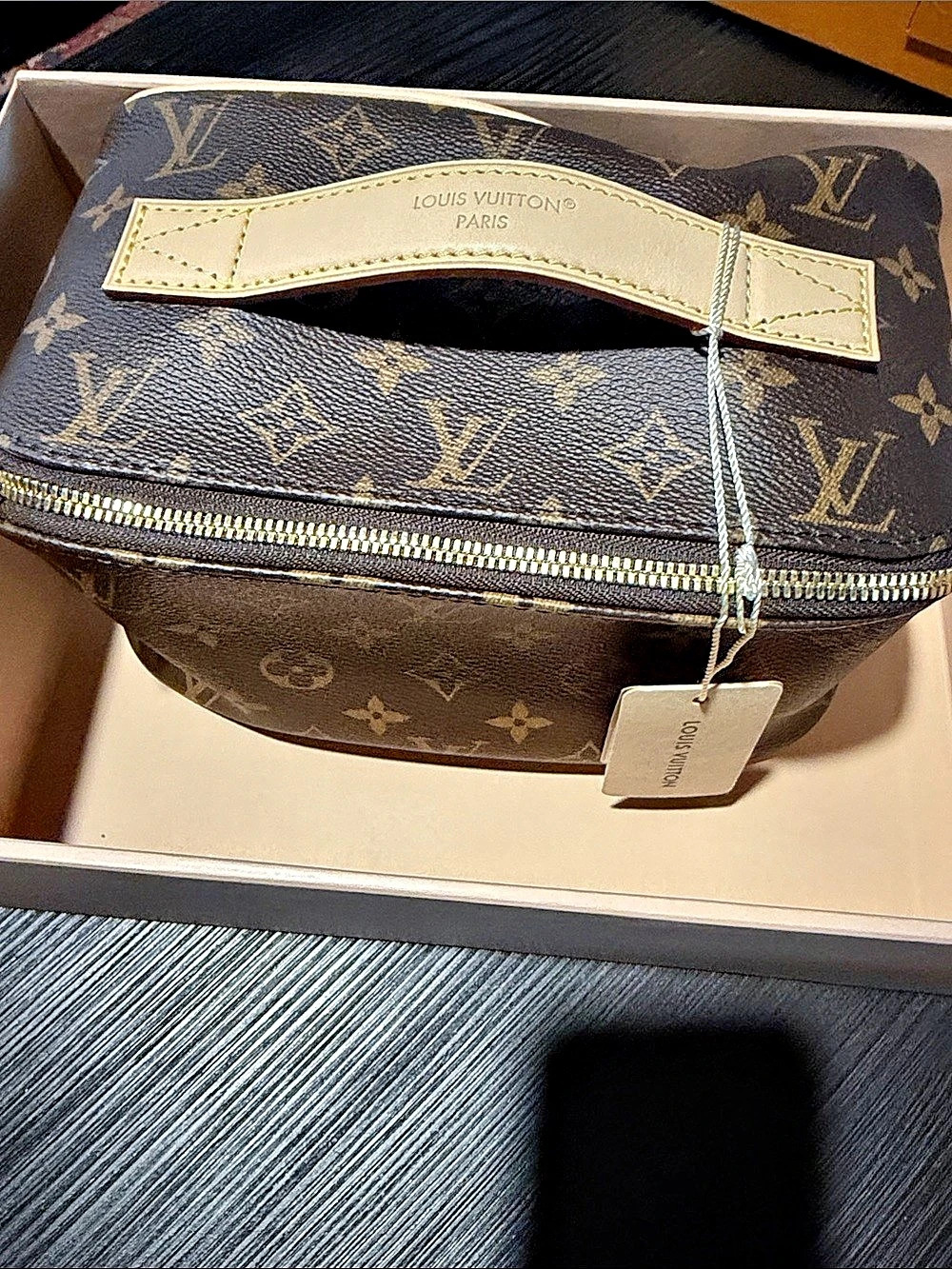 Louis Vuitton Nice BB Monogram Cosmetic Bag Brown